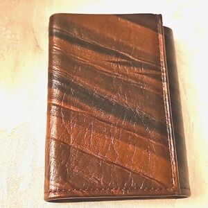 Amity Leather Trifold Wallet.